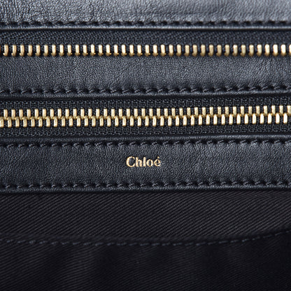 Chloe Calfskin Medium Alice Satchel Black Street Blue 6 of 9