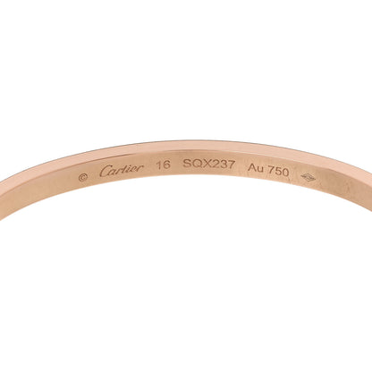 Cartier 18K Pink Gold Small LOVE Bracelet 16 6 of 8