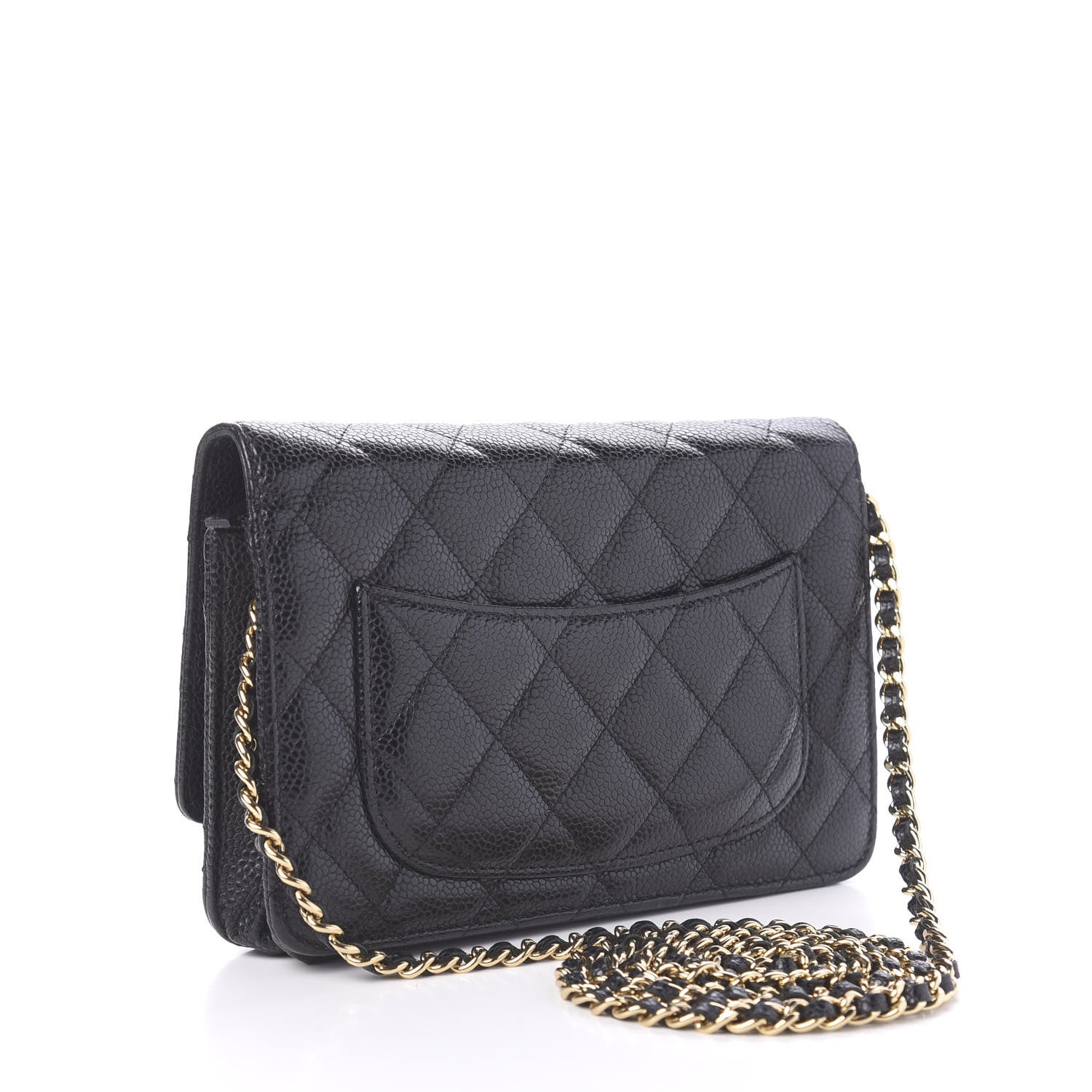 Chanel Caviar Quilted Wallet On Chain WOC Black 3 of 11