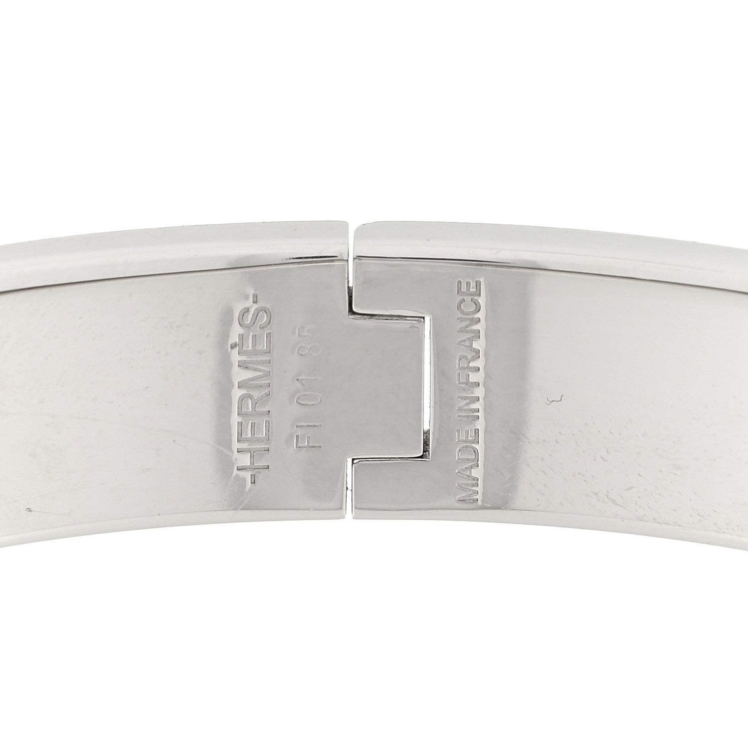 Hermes Enamel Narrow Clic Clac H Bracelet PM White 3 of 3