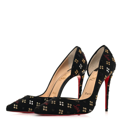 Christian Louboutin Jacquard Loubi In The Sky Iriza 100 Pumps 39 Multi Black 3 of 9