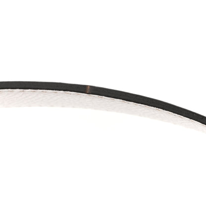 Hermes Epsom Swift 24mm Belt Strap  85 34 White Etoupe 6 of 7