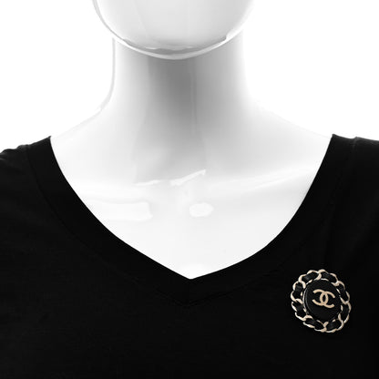 Chanel Lambskin Chain CC Brooch Black 2 of 5