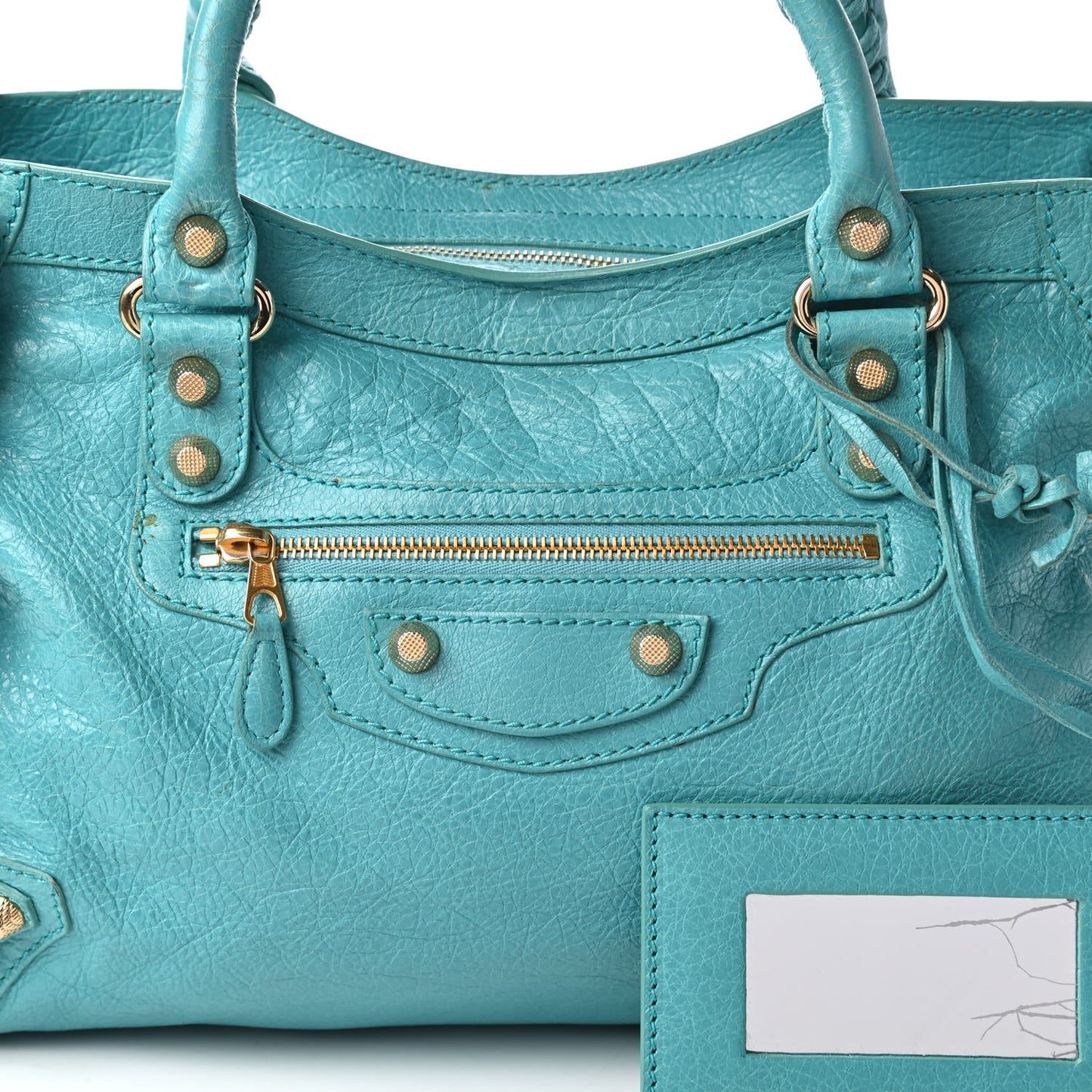 Agneau Giant 12 Gold Hardware City Bleu Tropical