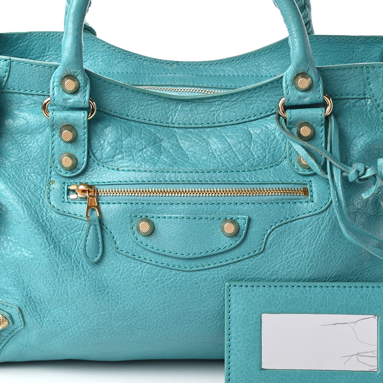 Balenciaga Agneau Giant 12 Gold Hardware City Bleu Tropical 10 of 10