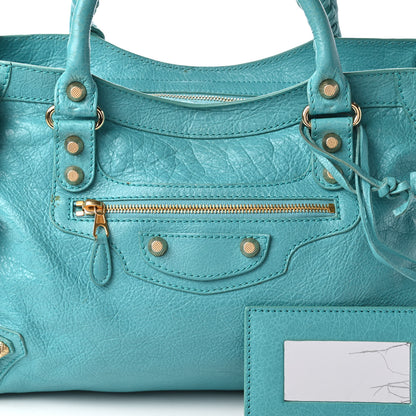 Balenciaga Agneau Giant 12 Gold Hardware City Bleu Tropical 10 of 10
