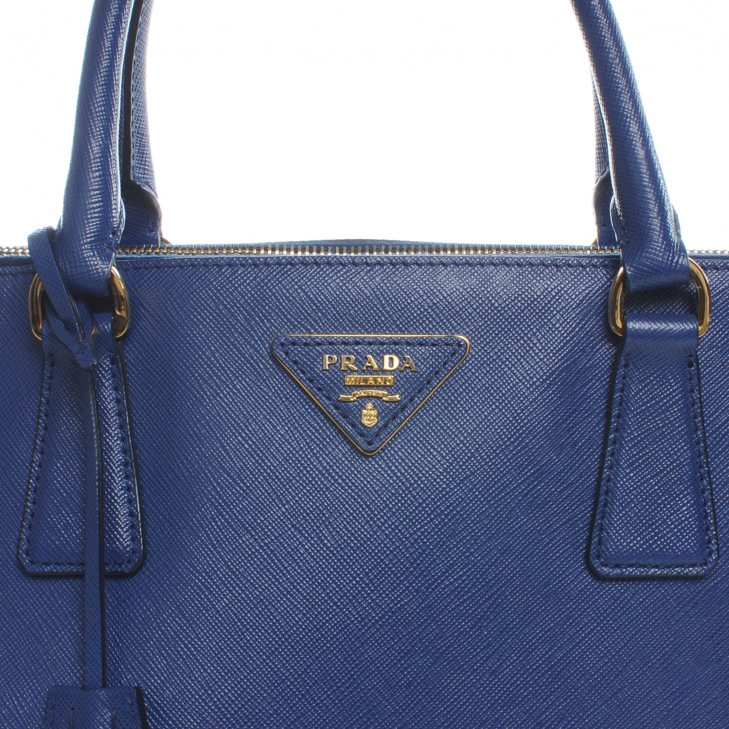 Prada Saffiano Lux Large Tote Bluette 3 of 8