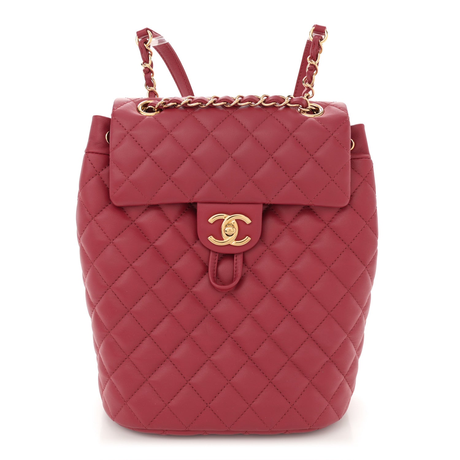 Chanel Lambskin Quilted Small Urban Spirit Backpack Red 1 of 10