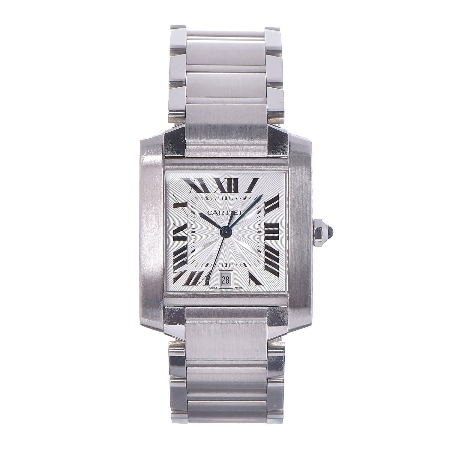 Cartier Stainless Steel 28mm Tank Francaise Automatic Watch 1 of 9