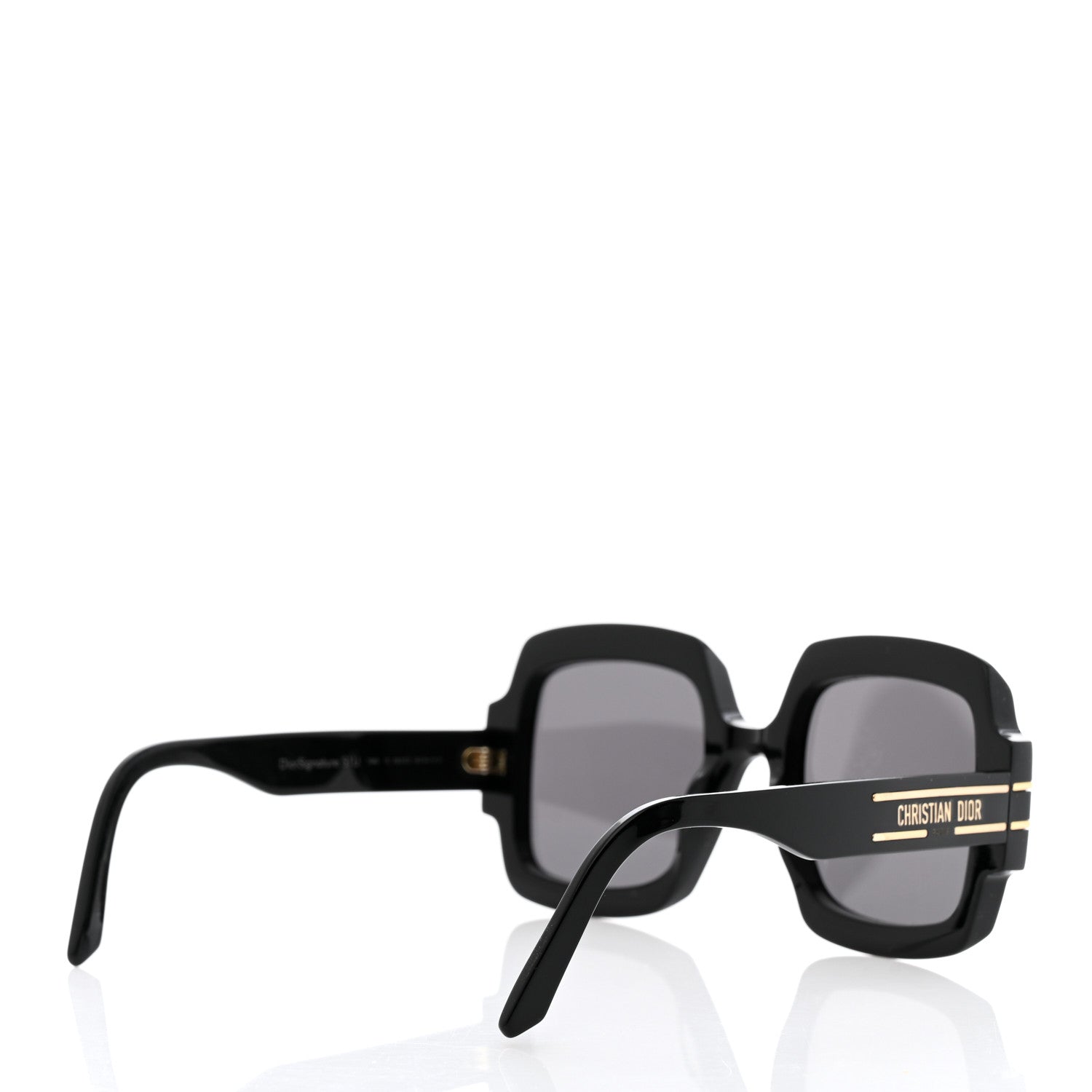 Christian Dior Acetate Diorsignature S1U Square Sunglasses Black 4 of 9
