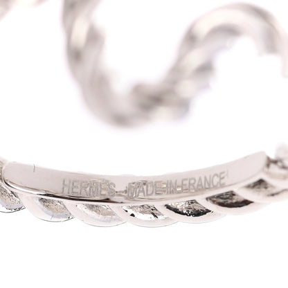 Hermes Brass Cord'H Scarf Ring Silver 4 of 5
