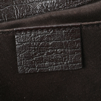 Gucci Monogram Horsebit Clutch Dark Brown 6 of 11