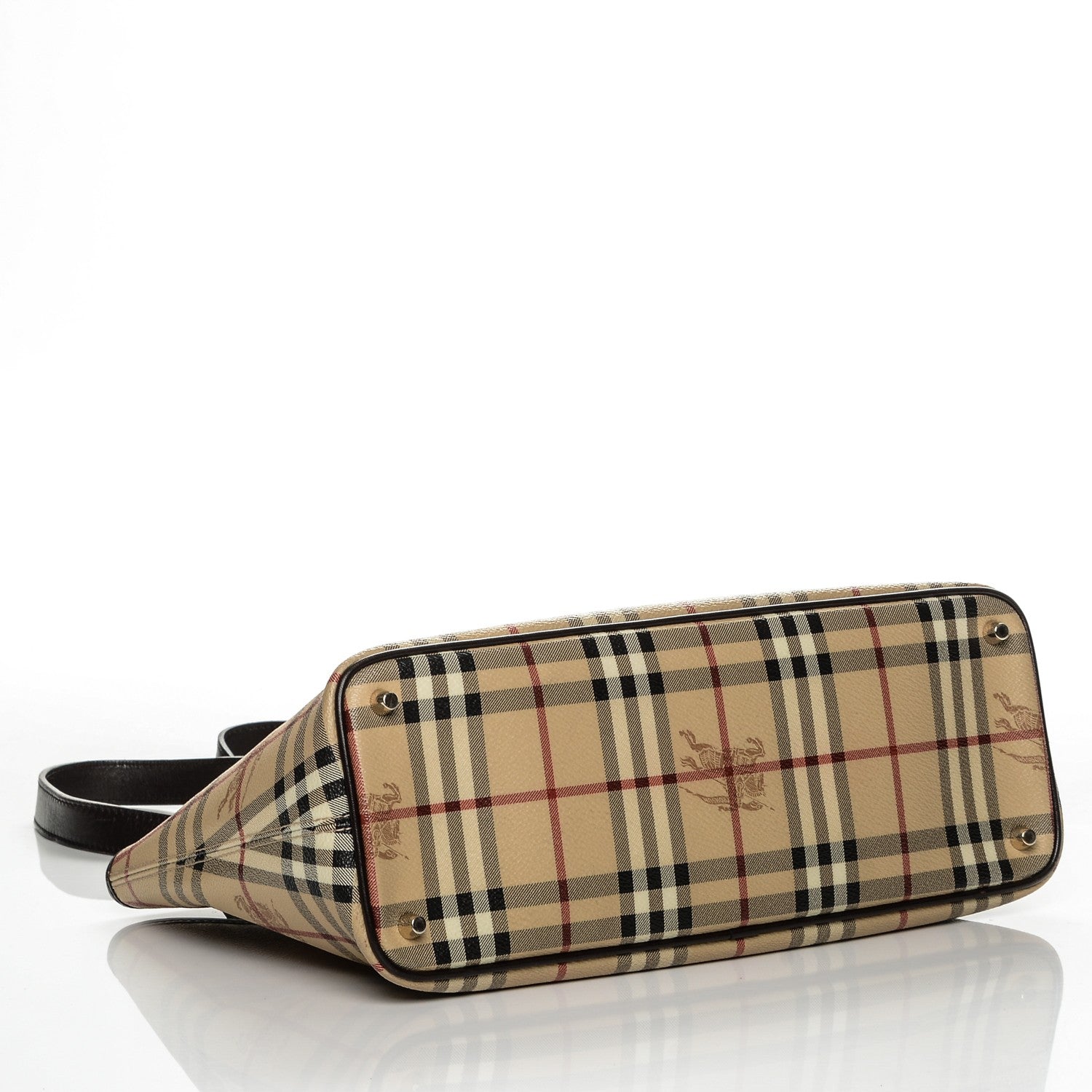 Burberry Haymarket Check Medium Regent Tote Chocolate 4 of 6