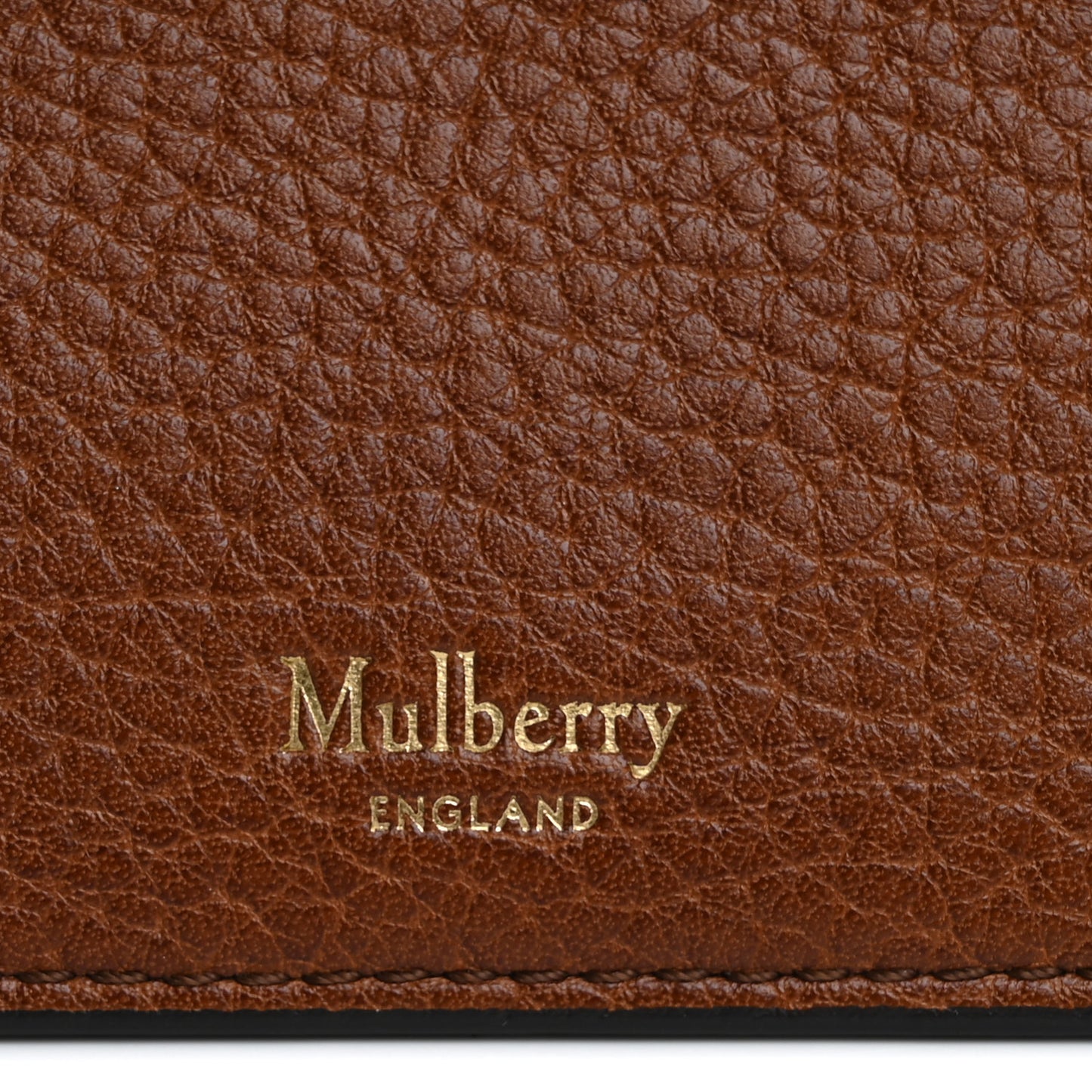 Small Classic Grain Tri-fold Wallet Oak