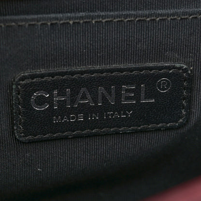 Chanel Calfskin Quilted Double Stitched Medium Boy Flap Burgundy 6 of 11