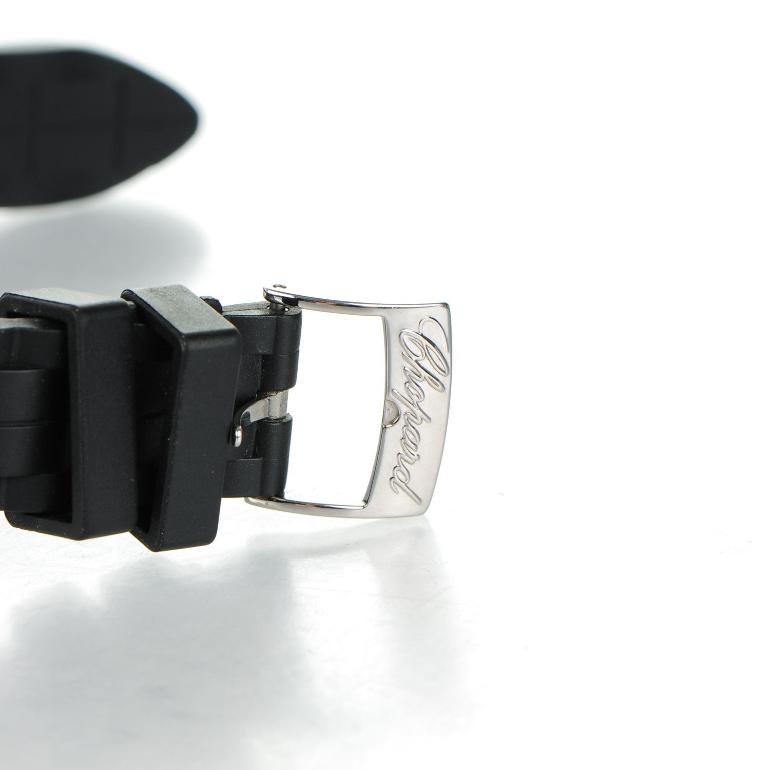 Chopard Stainless Steel Rubber 3 Diamond 36mm Happy Sport Quartz Watch Black 11 of 12