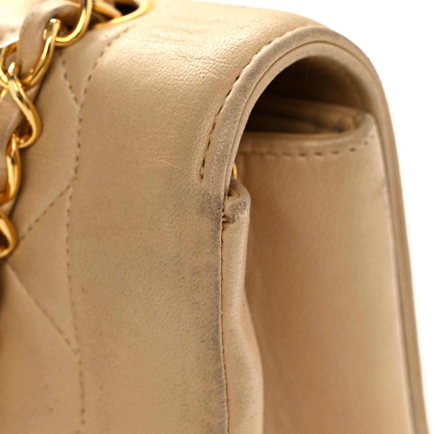 Chanel Lambskin Quilted Medium Single Flap Beige 13 of 13