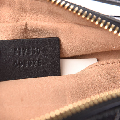Gucci Suede Patent Web Mini Ophidia Shoulder Bag Nocciola Black 7 of 12
