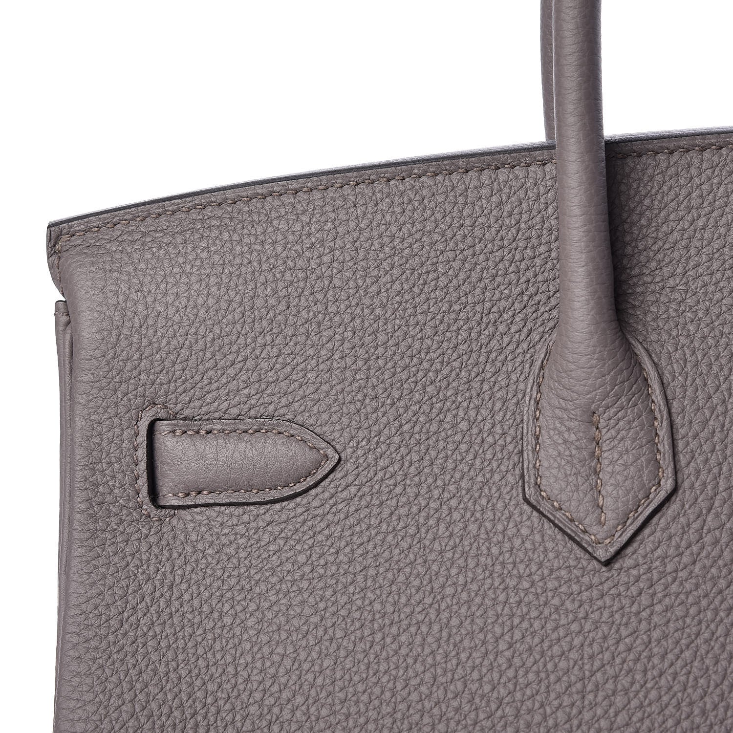 Hermes Togo Birkin 35 Etain 9 of 32