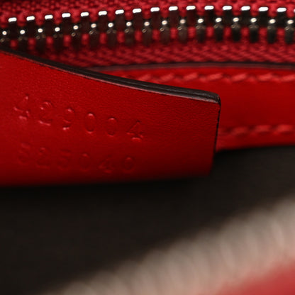 Gucci Guccissima Signature Messenger Bag Hibiscus Red 7 of 12