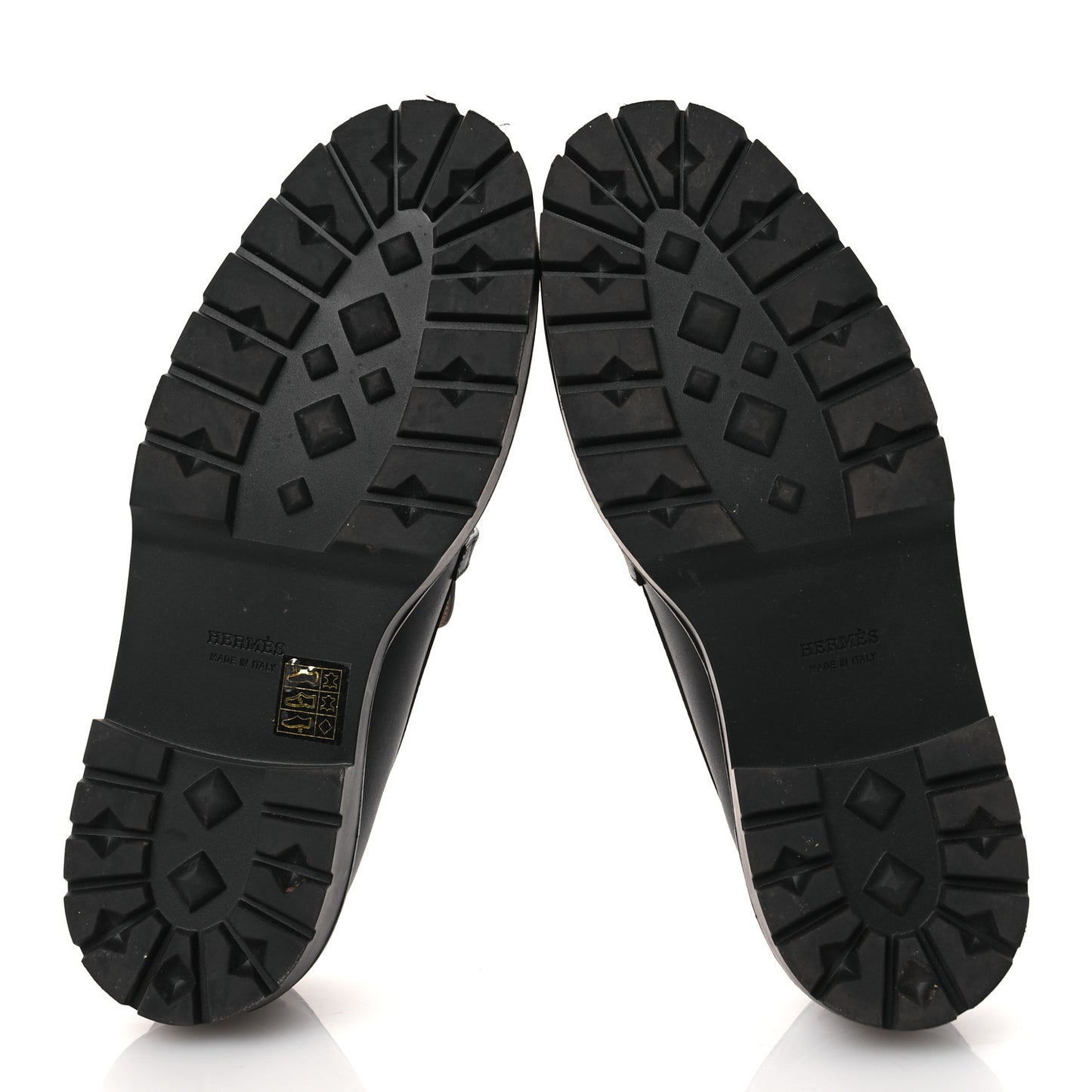 Calfskin Womens Icone Loafers 40 Black