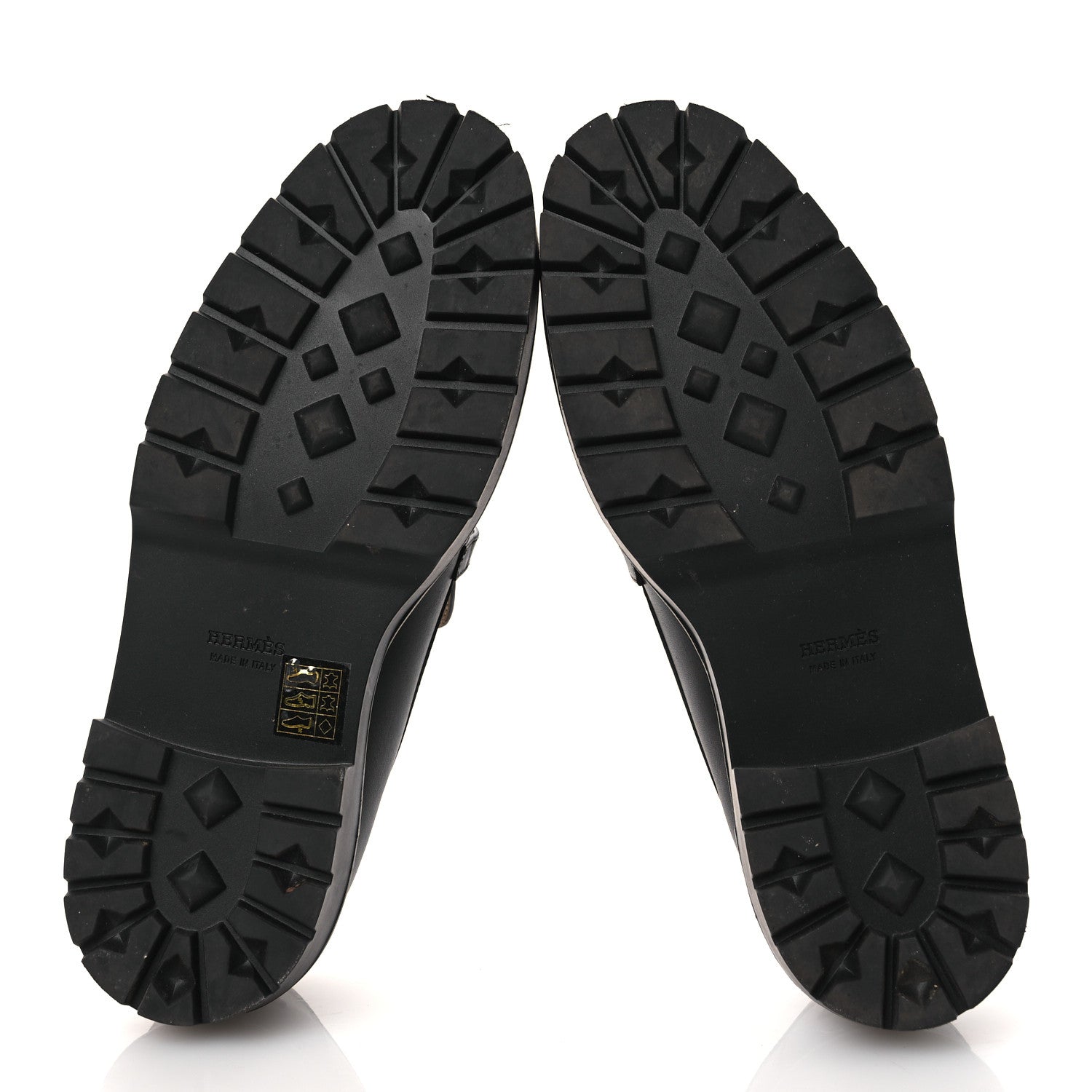 Hermes Calfskin Womens Icone Loafers 40 Black 7 of 13