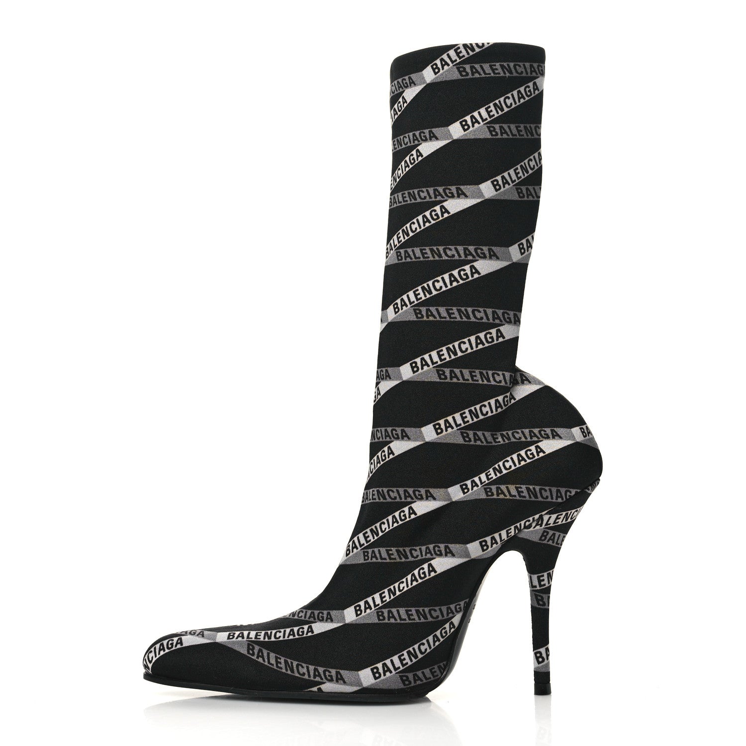 Balenciaga Spandex Losange Monogram 110mm Booties 37 Gris Black 1 of 7