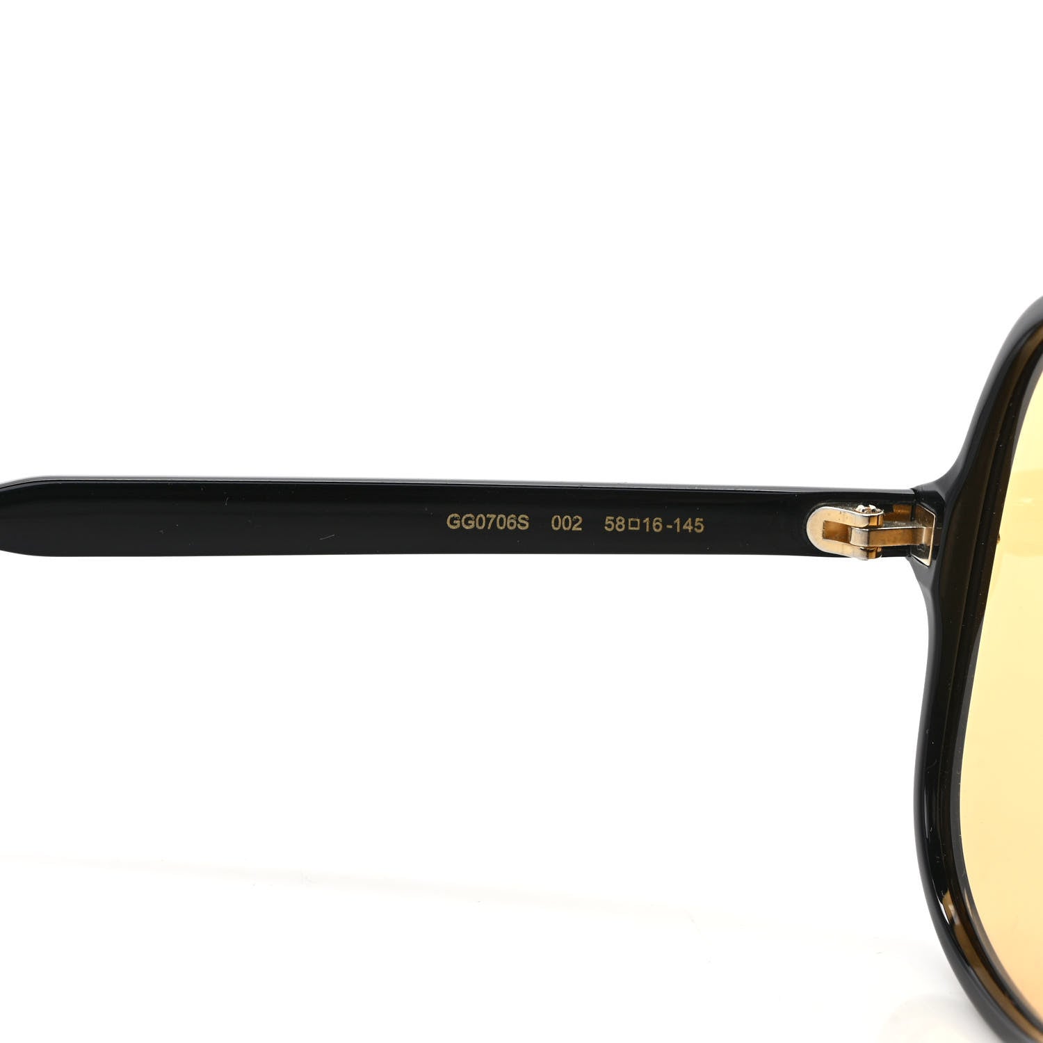 Gucci Aviator Sunglasses GG0706S Black 6 of 7