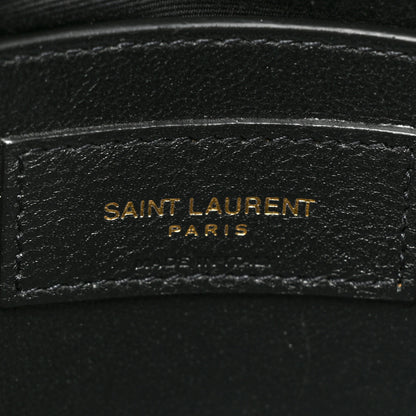 Saint Laurent Suede Calfskin Y Quilted Monogram Small Loulou Chain Satchel Green 8 of 16