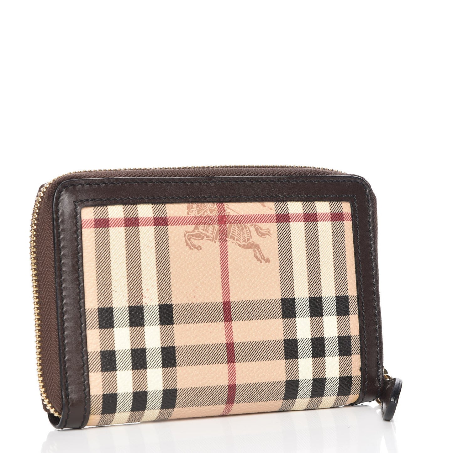 Haymarket Check Ziggy Zip Around Wallet Chocolate