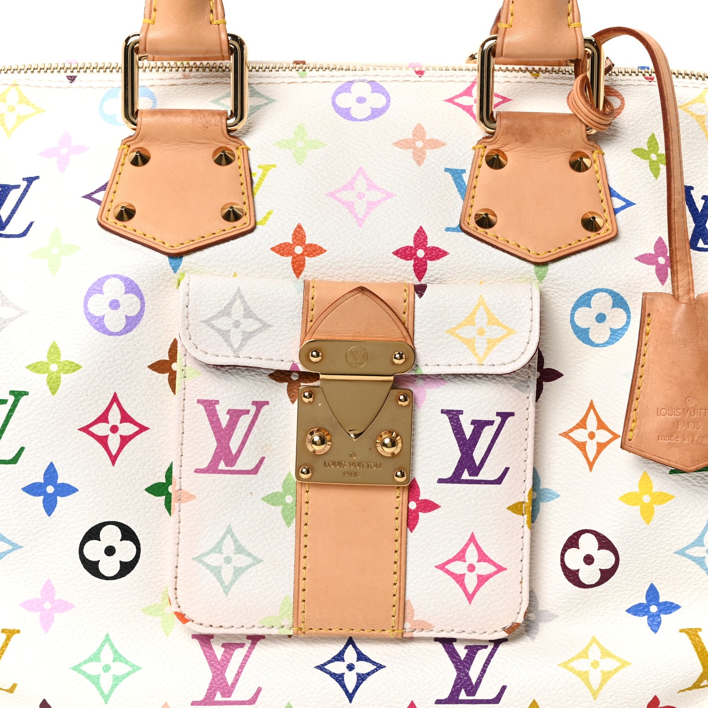 Monogram Multicolor Speedy 30 White