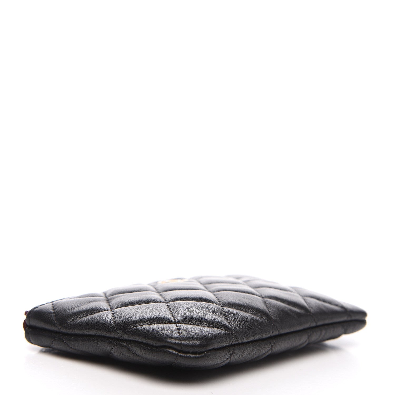 Chanel Lambskin Quilted Small Cosmetic Case Black 3 of 7