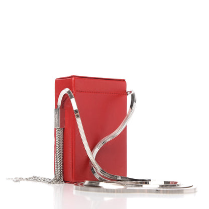 Saint Laurent Lambskin Smoking Box Crossbody Rouge Eros 3 of 10