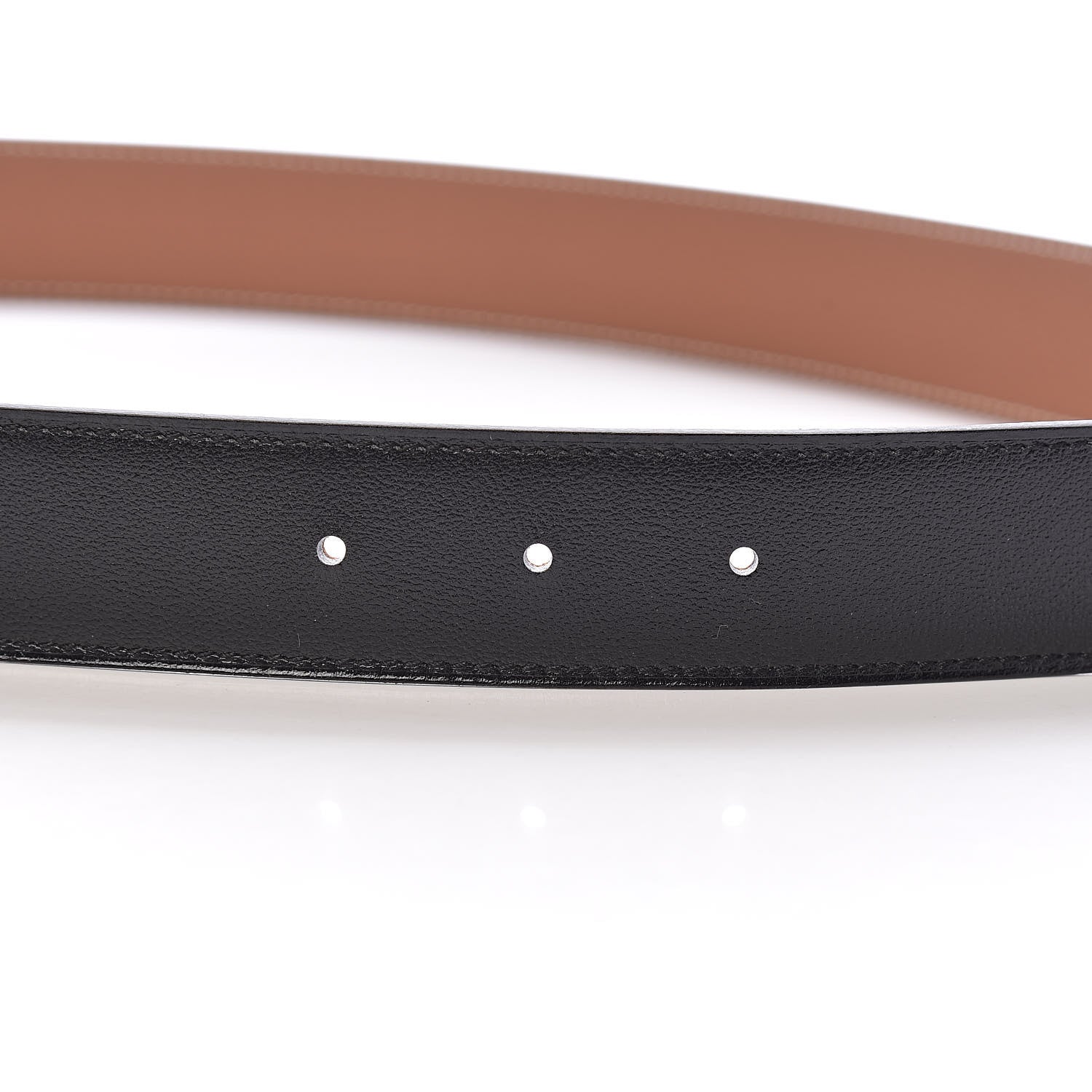 Hermes Swift Togo 32mm H Belt 85 Black Gold 6 of 7