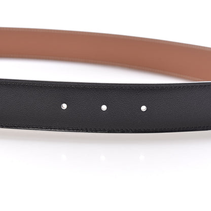 Hermes Swift Togo 32mm H Belt 85 Black Gold 6 of 7