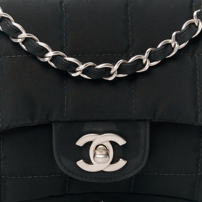 Chanel Nylon Square Quilted Flap Black 9 of 13