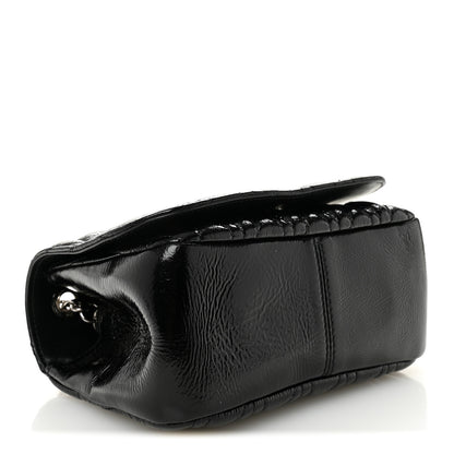 Versace Patent Nappa Quilted Virtus Shoulder Bag Black 4 of 11