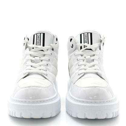 Christian Dior Nylon Fabric Womens D-Player High Top Sneakers 38 White Black 2 of 8