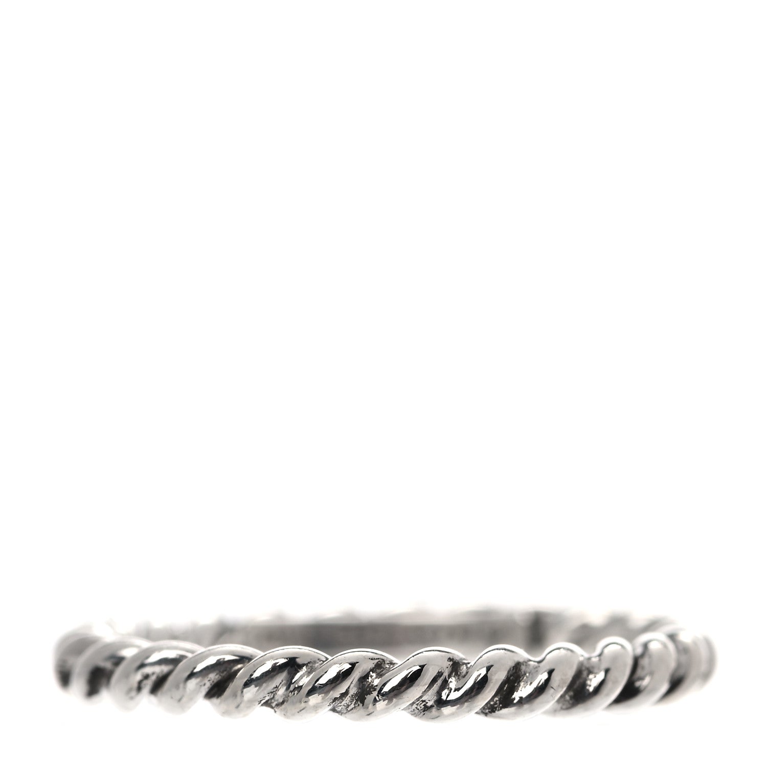 Tiffany Sterling Silver Twist Rope Ring 50 5.5 1 of 4