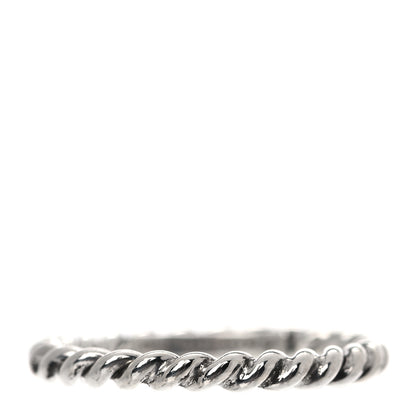 Tiffany Sterling Silver Twist Rope Ring 50 5.5 1 of 4