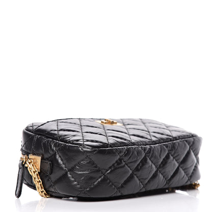 Chanel Aged Calfskin Quilted Mini Reissue Camera Case Black 4 of 10