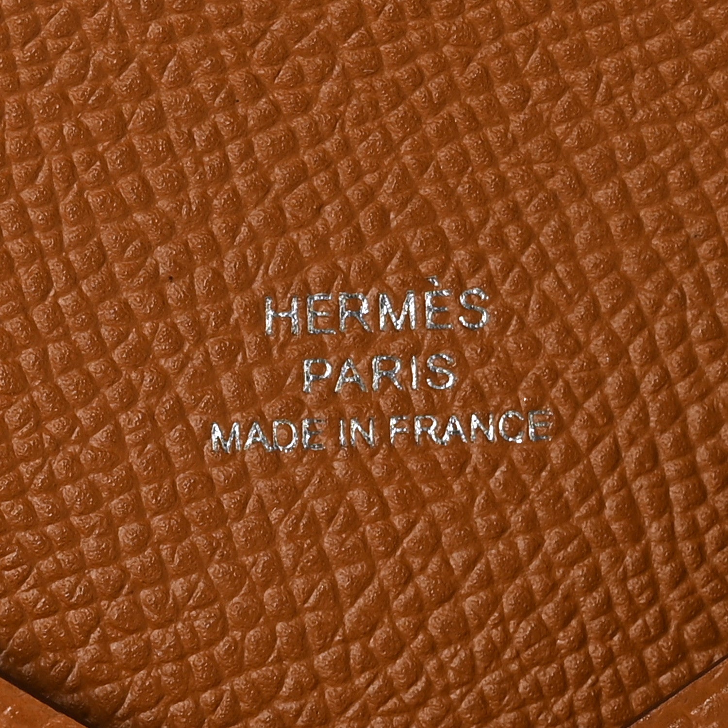 Hermes Epsom Calvi Card Case Gold 7 of 8