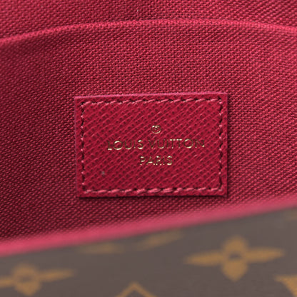 Louis Vuitton Monogram Pochette Felicie Chain Wallet Fuchsia 7 of 12
