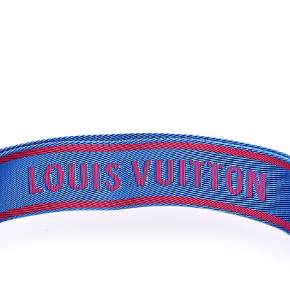 Louis Vuitton Nylon Bandouliere Shoulder Strap Blue Magenta 4 of 6