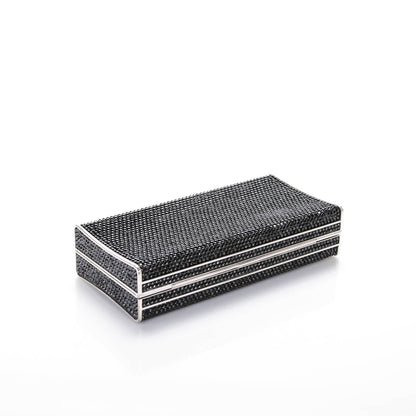 Judith Leiber Swarovski Crystal Minaudiere Clutch Black 4 of 7