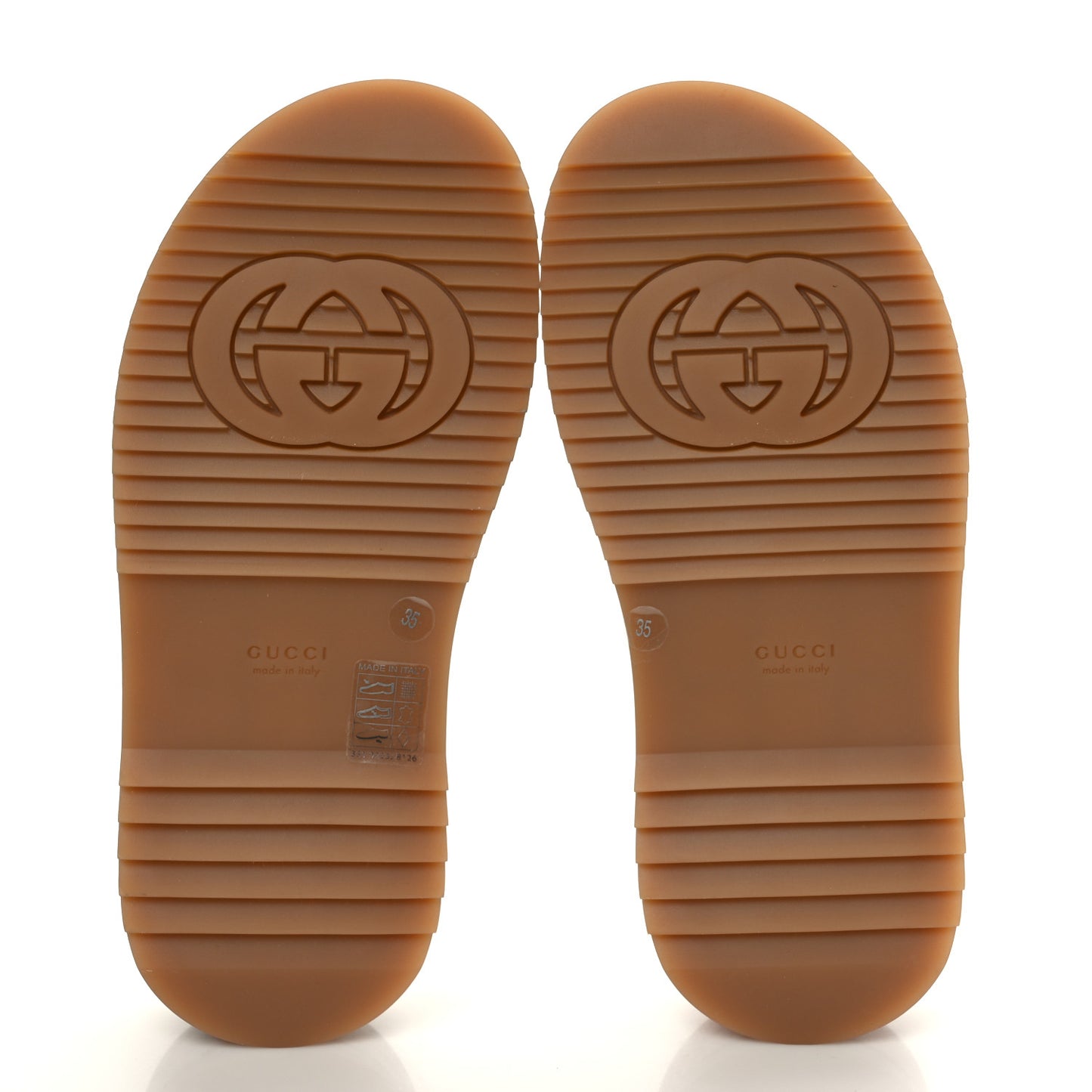 GG Supreme Monogram Water Flora Angelina Platform Slide Sandals 35 Beige White Multicolor
