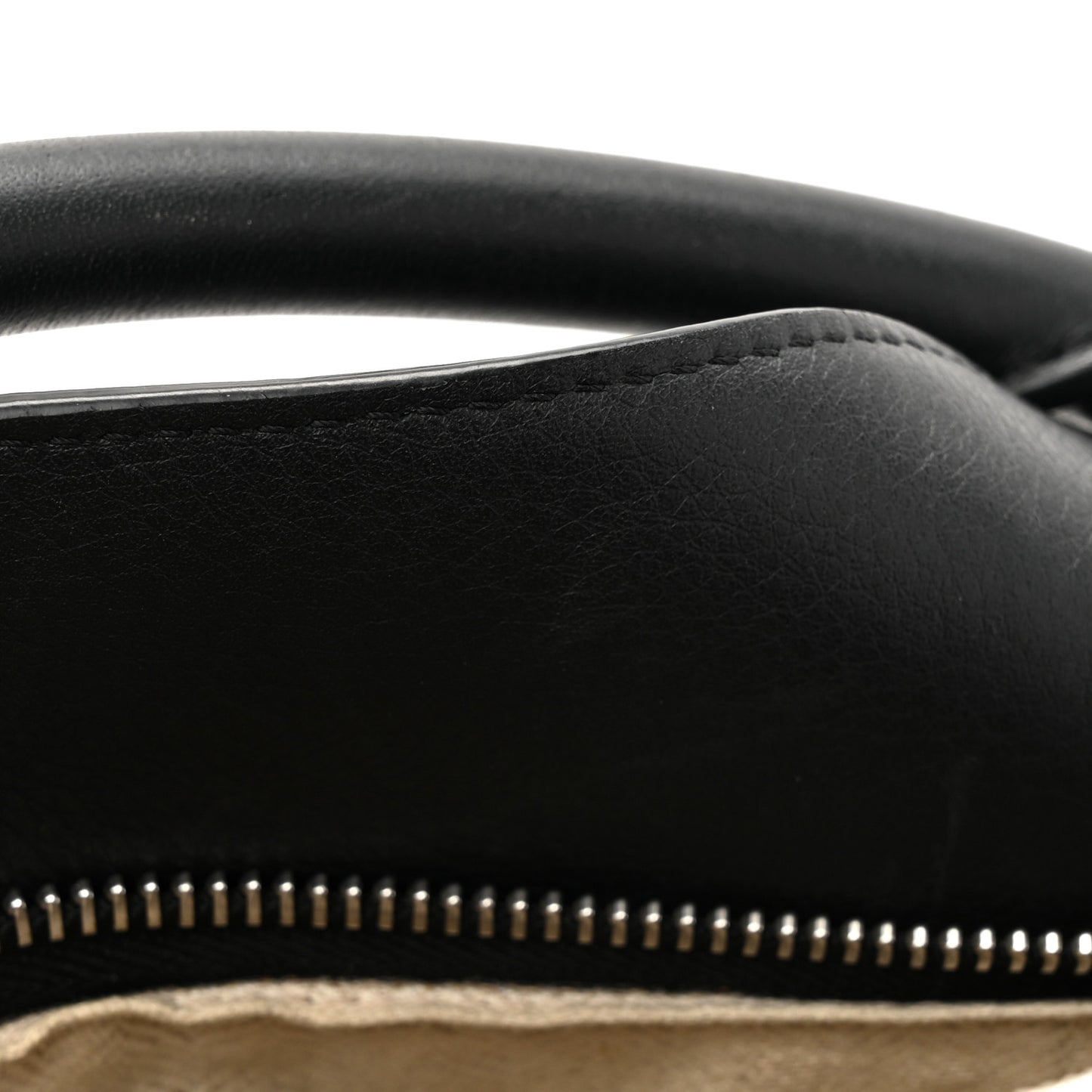 Calfskin Small Puzzle Edge Bag Black