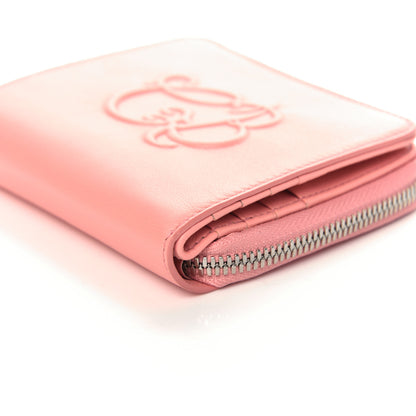 Balenciaga Goatskin Everyday Multi Zip Wallet Rose 9 of 9