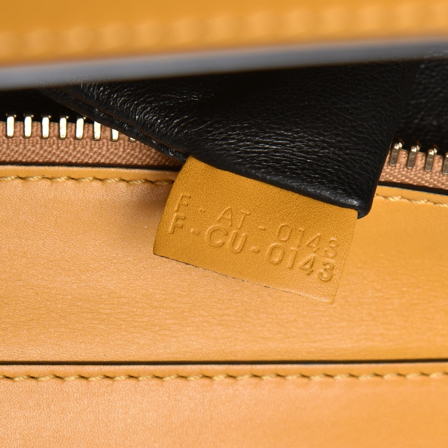 Satin Calfskin Mini Bi-Color Luggage Amber