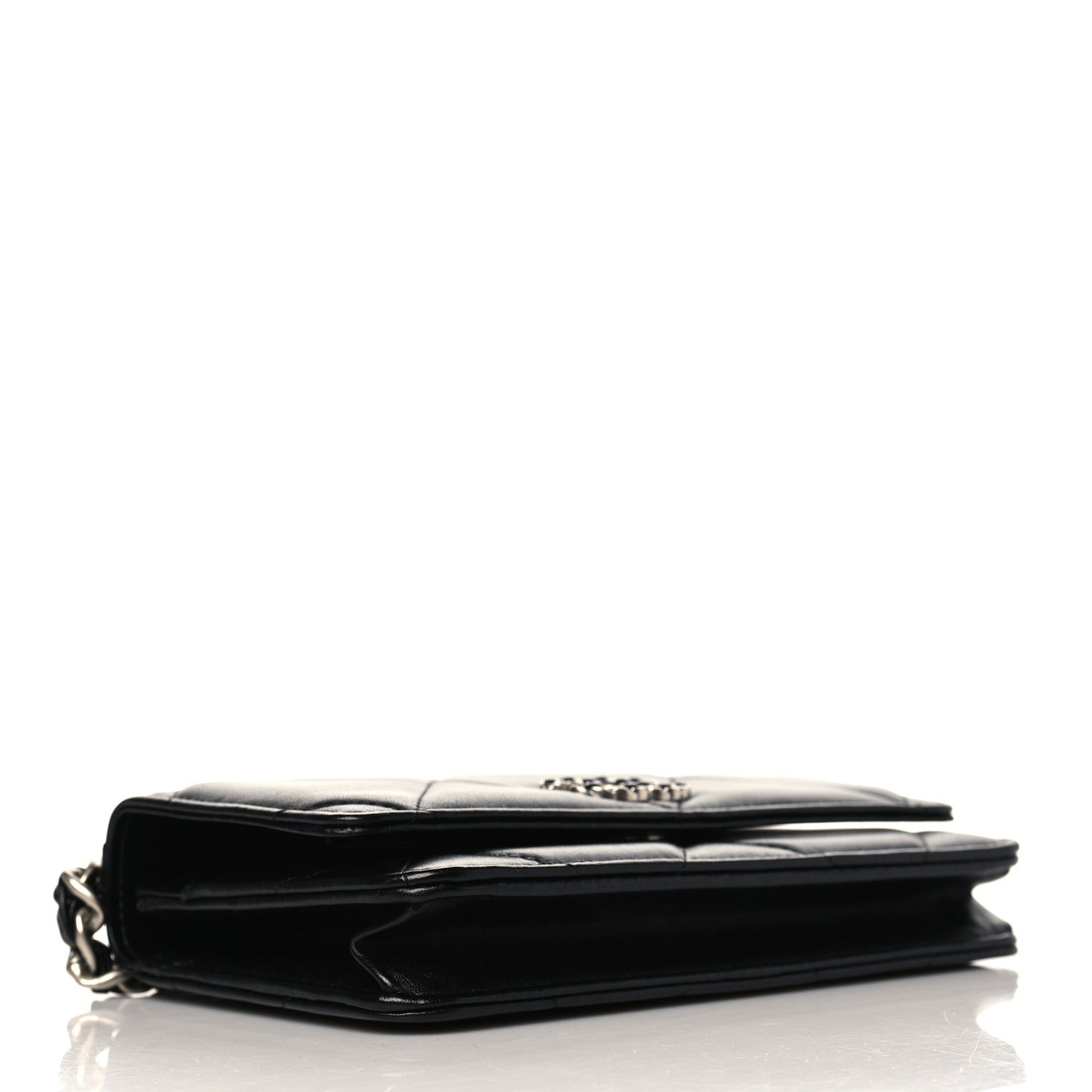 Chanel Lambskin Quilted Chanel 19 Wallet On Chain WOC Black 3 of 10